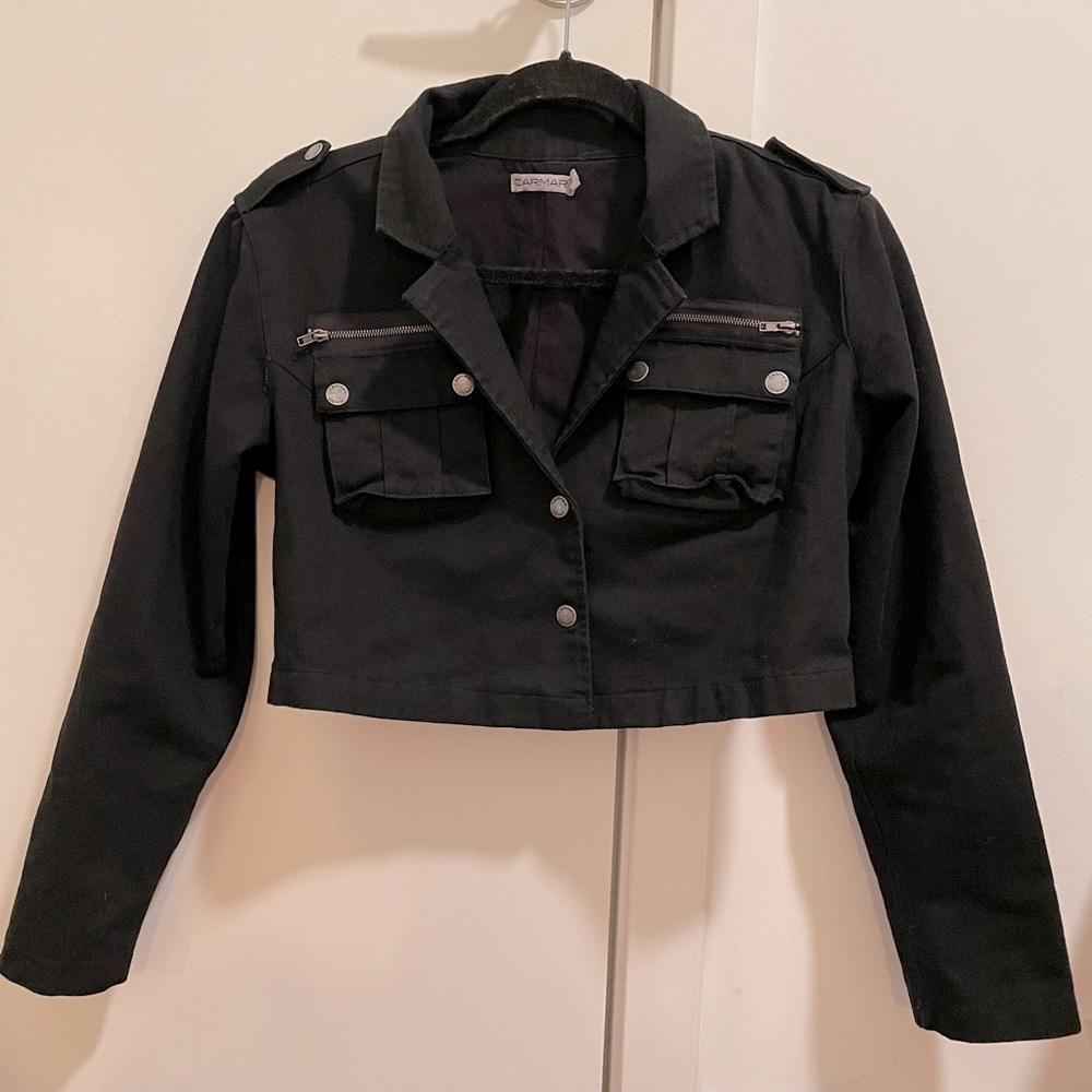 Carmar Cropped Denim Jacket - Picture 1 of 5